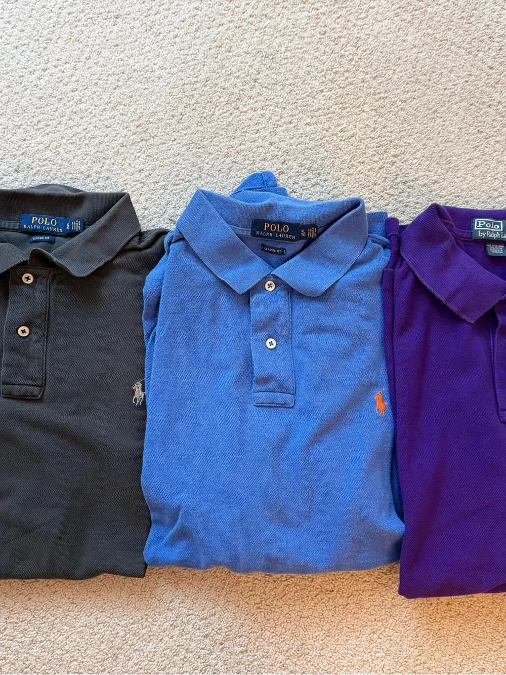 Men’s Ralph Lauren Polo Classic Fit Mesh Polo shirts bundle of 6 size XL